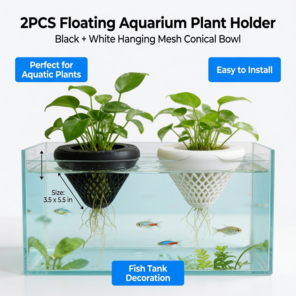 2 Buah Tempat Tanaman Akuarium - Aquarium Plants Live ulasan dan harga
