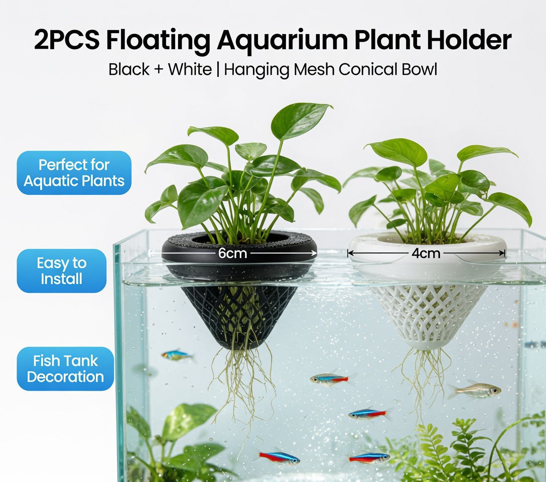 2 Buah Tempat Tanaman Akuarium - Aquarium Plants Live ulasan dan harga