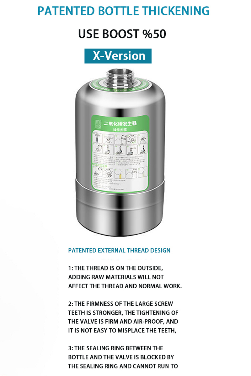 Generator CO2 akuarium 5L, sis - Aquarium Liquid Carbon ulasan dan harga