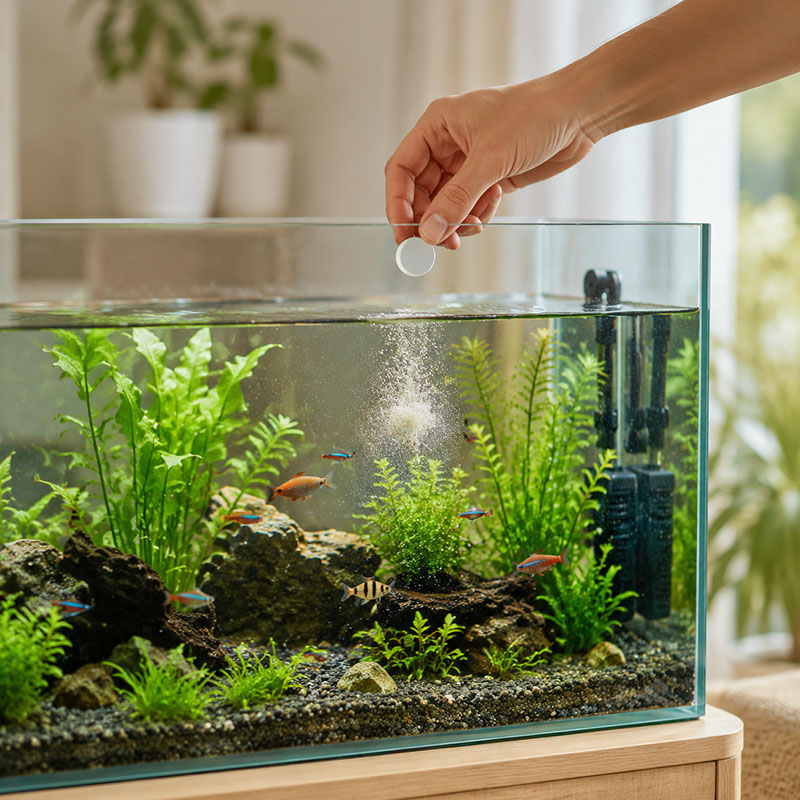 Tablet Penghilang Alga Akuariu - Aquarium Moss ulasan dan harga