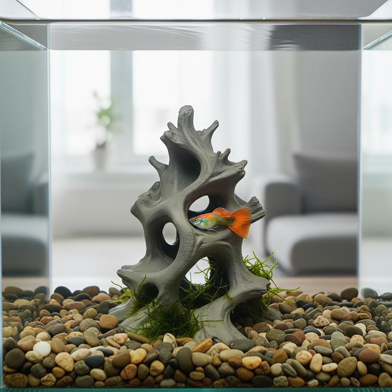 Ornamen Gua Ikan dari Kayu Apu - Aquarium Driftwood ulasan dan harga