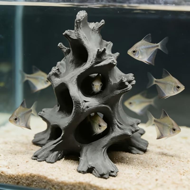 Ornamen Gua Ikan dari Kayu Apu - Aquarium Driftwood ulasan dan harga